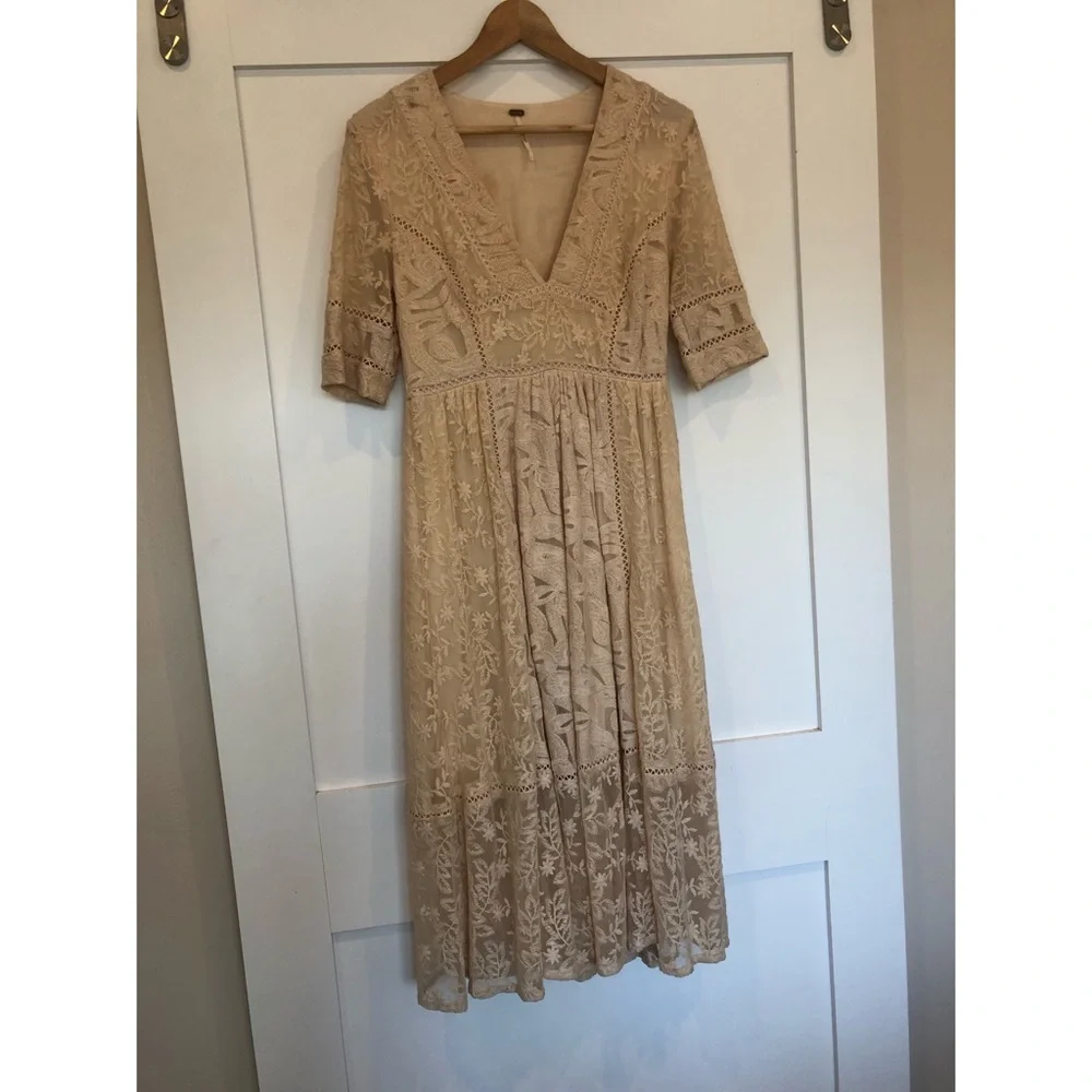 Free people lace tea dress - Picture 1 of 4